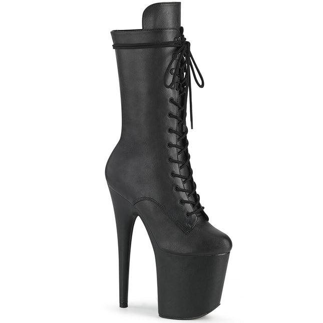 FLAMINGO-1050WR - Blk Faux Leather/Blk Faux Leather
