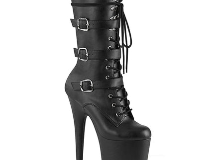 FLAMINGO-1053 - Blk Faux Leather/Blk Faux Leather