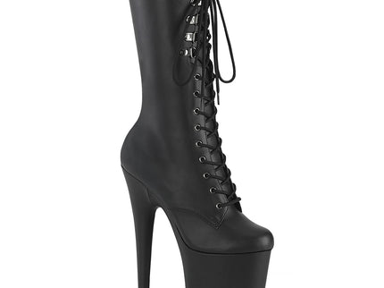 FLAMINGO-1054 - Blk Faux Leather/Blk Matte
