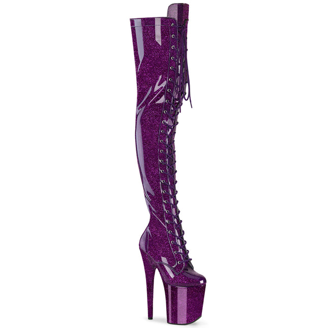 FLAMINGO-3020GP - Purple Glitter Pat/M