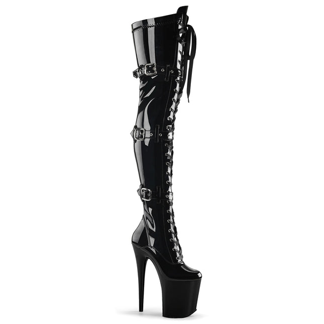 FLAMINGO-3028 - Blk Str Pat/Blk