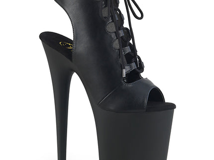 FLAMINGO-800-20 - Blk Faux Leather/Blk Matte