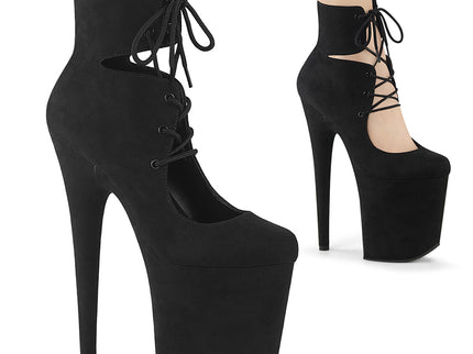 FLAMINGO-800-22 - Blk Faux Suede/Blk Faux Suede