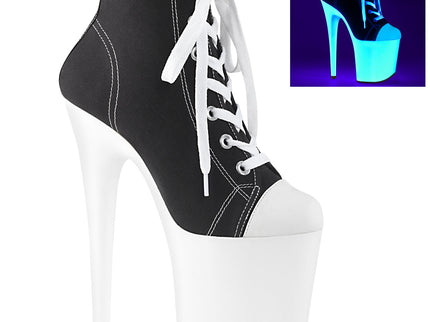 FLAMINGO-800SK-02 - Blk Canvas/Neon White