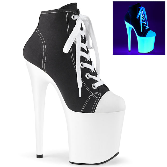 FLAMINGO-800SK-02 - Blk Canvas/Neon White