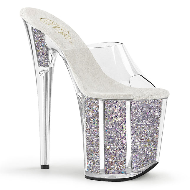 FLAMINGO-801G - Clr/Slv Multi Glitter