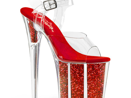 FLAMINGO-808G - Clr/Red Glitter