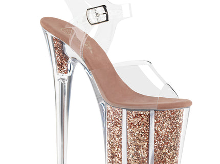 FLAMINGO-808G - Clr/Rose Gold Glitter