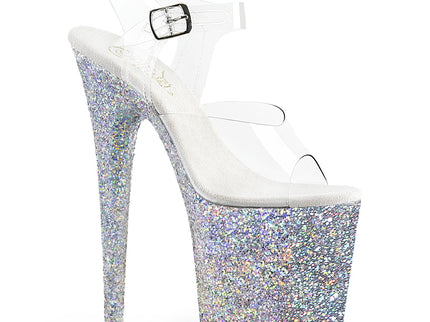 FLAMINGO-808LG - Clr/Slv Multi Glitter