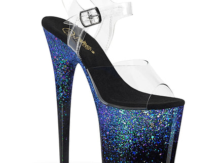 FLAMINGO-808SS - Clr/Blk-Blue Multi Glitter