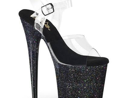 FLAMINGO-808SS - Clr/Blk Multi Glitter