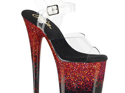 FLAMINGO-808SS - Clr/Blk-Red Multi Glitter