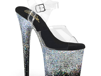 FLAMINGO-808SS - Clr/Blk-Slv Multi Glitter