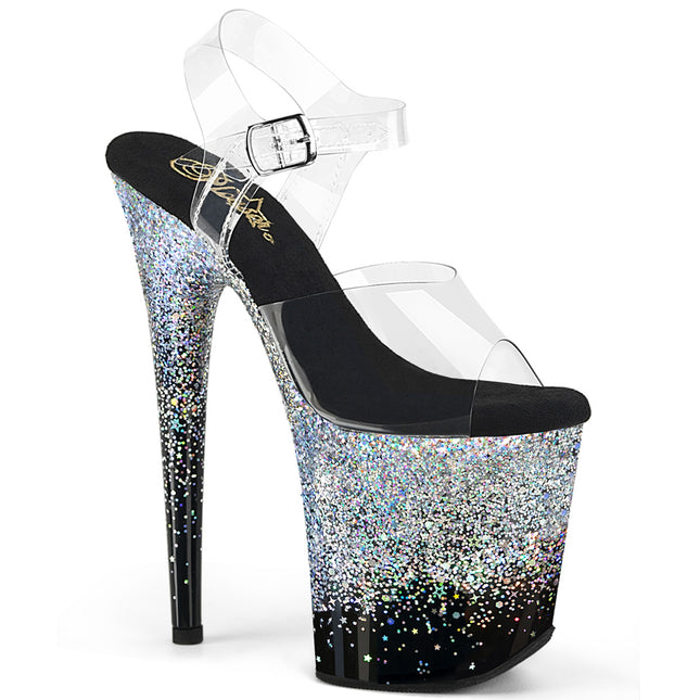 FLAMINGO-808SS - Clr/Blk-Slv Multi Glitter
