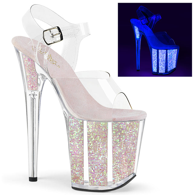 FLAMINGO-808UVG - Clr/Neon Opal Glitter