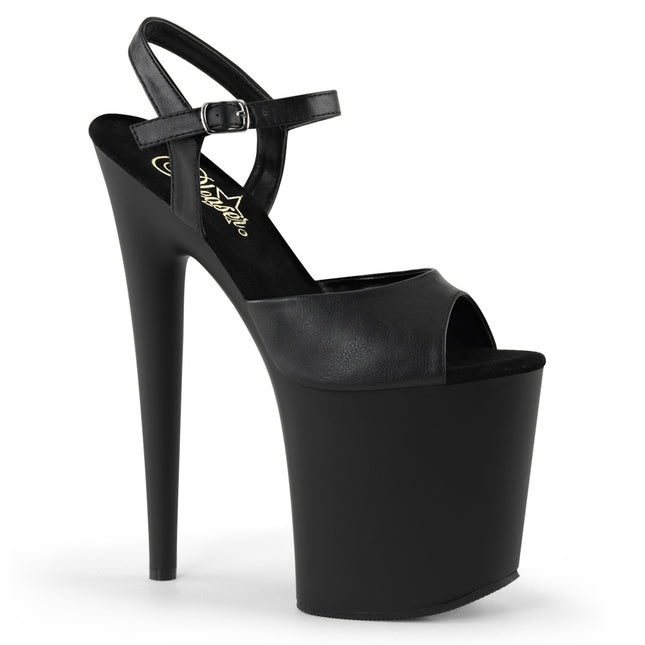FLAMINGO-809 - Blk Faux Leather/Blk Matte