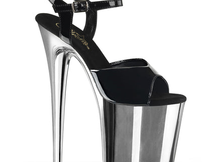 FLAMINGO-809 - Blk Pat/Slv Chrome