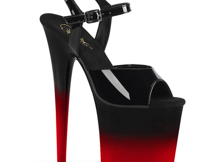 FLAMINGO-809BR-H - Blk Pat/Blk-Red