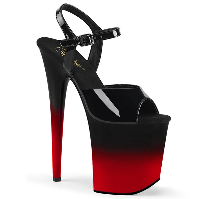 FLAMINGO-809BR-H - Blk Pat/Blk-Red