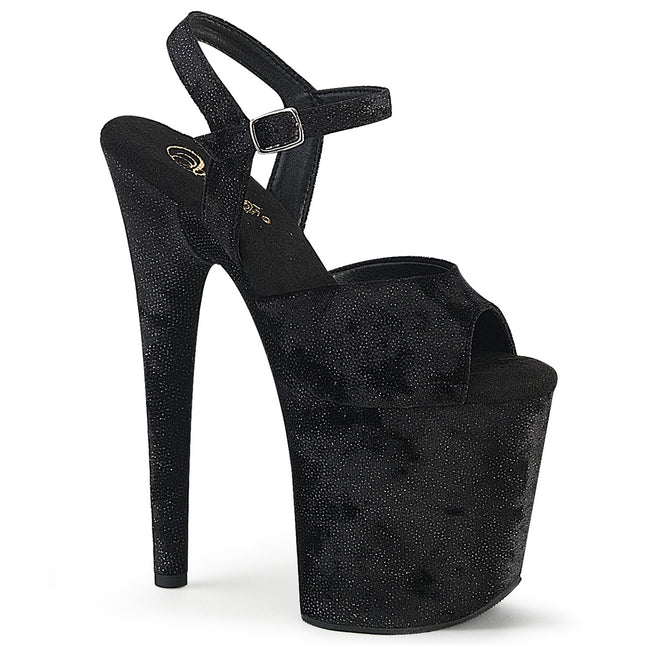 FLAMINGO-809WR - Blk Shimmering Fabric/Blk