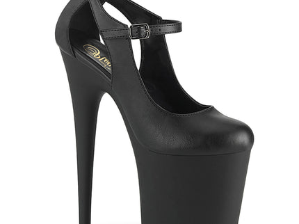 FLAMINGO-850 - Blk Faux Leather/Blk Matte
