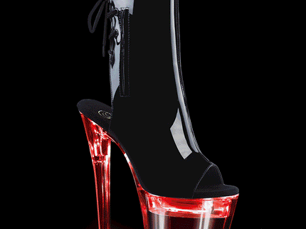 FLASHDANCE-1018-7 - Blk Pat/Clr