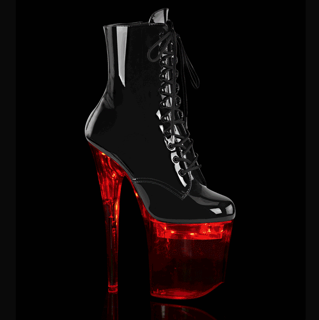 FLASHDANCE-1020-8 - Blk Pat/Clr