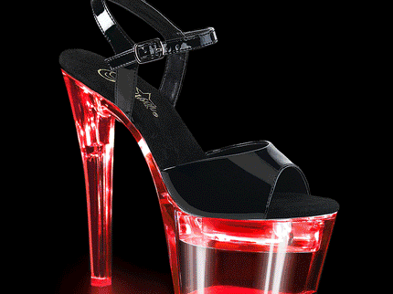FLASHDANCE-709 - Blk Pat/Clr
