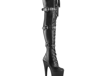 INFINITY-3028 - Blk Str Faux Le/Blk Matte