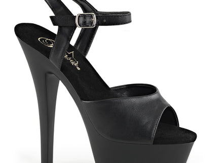 KISS-209 - Blk Faux Leather/Blk Matte