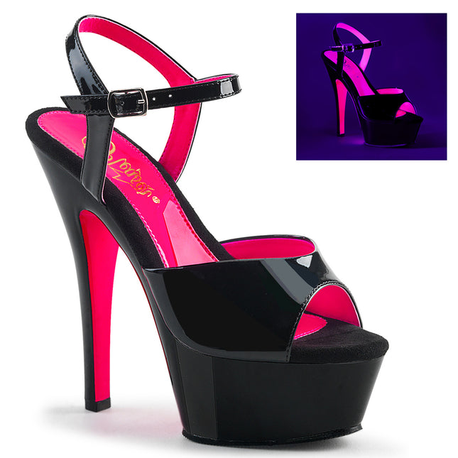 KISS-209TT - Blk Pat/Blk-Neon H. Pink