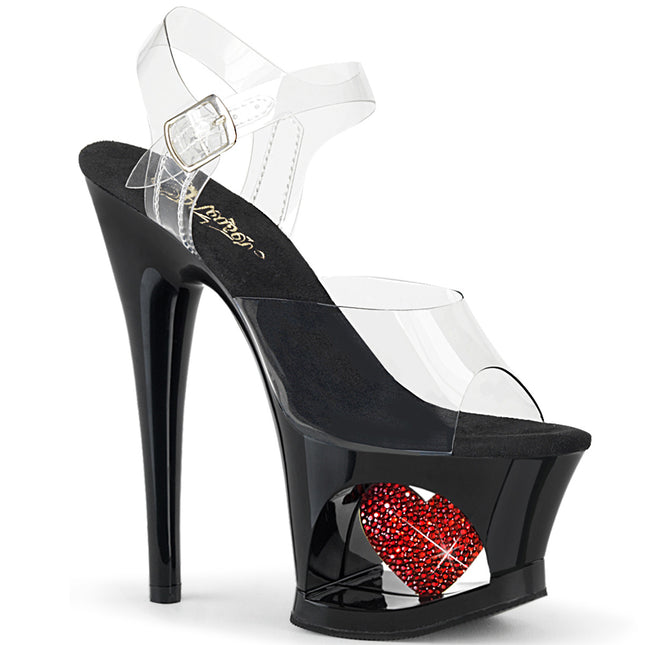 MOON-708HRS - Clr/Blk-Red