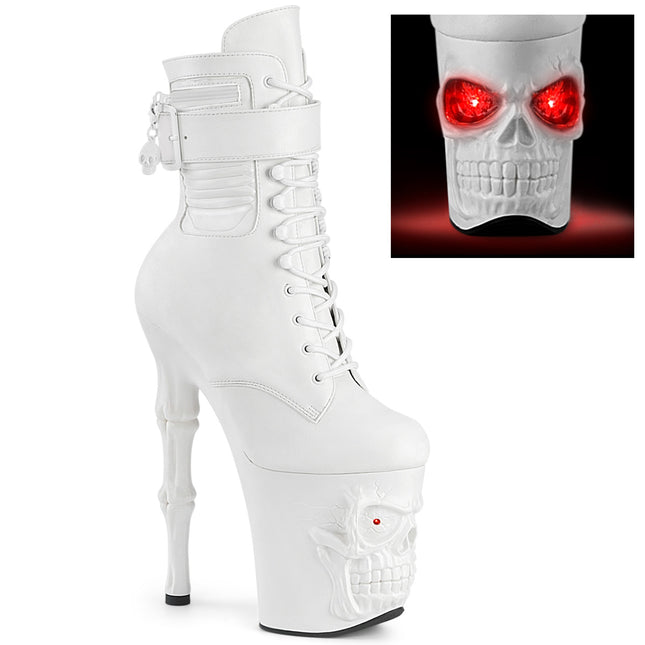 RAPTURE-1020STR-LT - Wht Faux Leather/Wht Matte