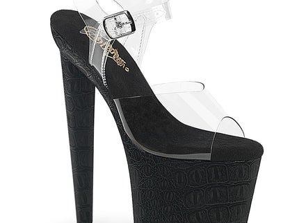 RAZZLE-808WR - Clr/Blk Reptile Print