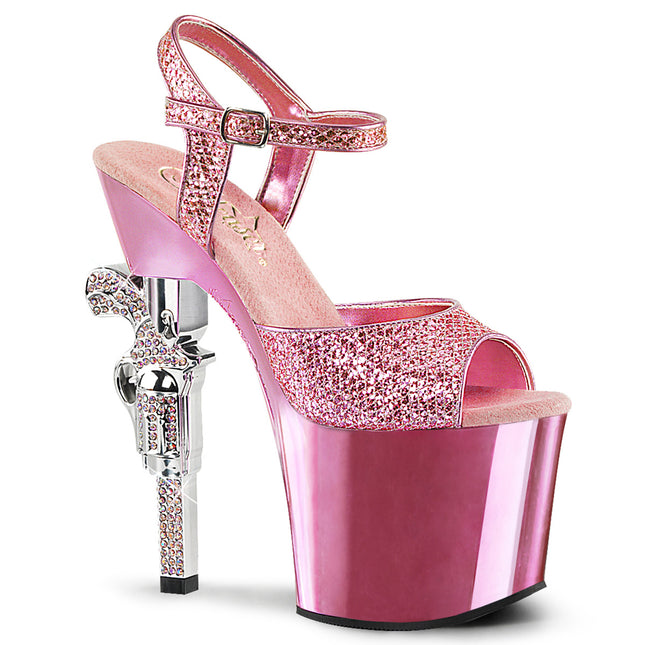 REVOLVER-709G - B. Pink Multi Gltr/B. Pink Chrome