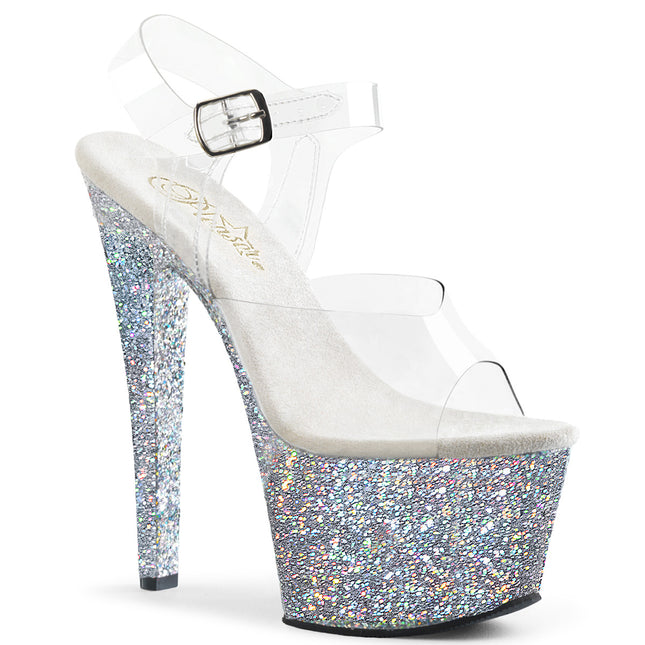 SKY-308LG - Clr/Slv Multi Glitter