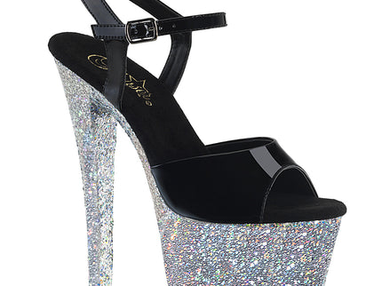 SKY-309LG - Blk Pat/Slv Multi Glitter