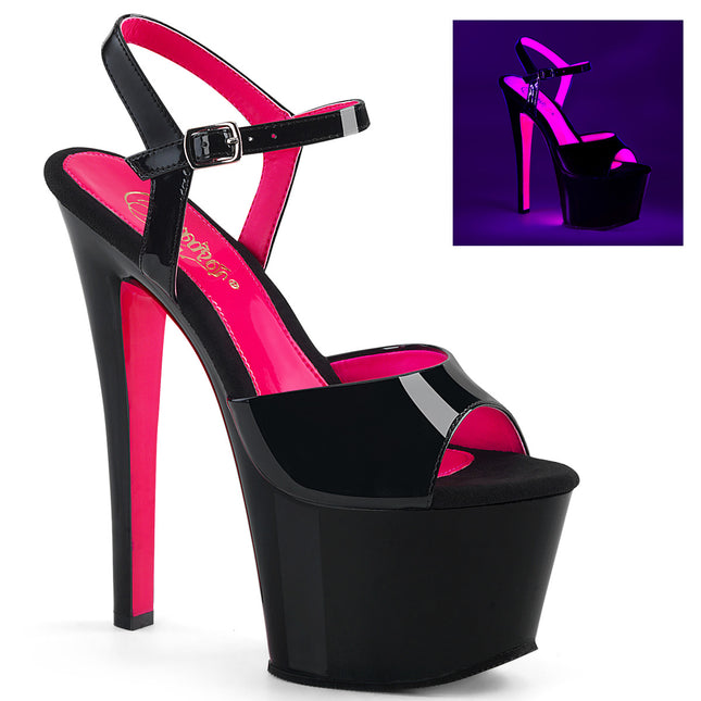 SKY-309TT - Blk Pat/Blk-Neon H. Pink