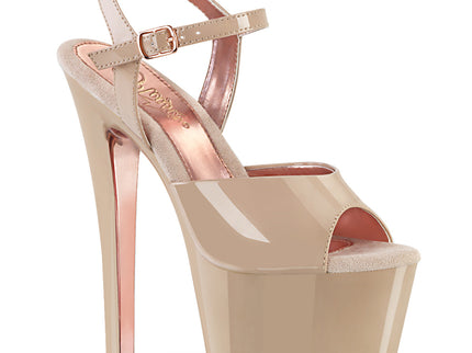 SKY-309TT - Nude Pat/Nude-Rose Gold Chrome