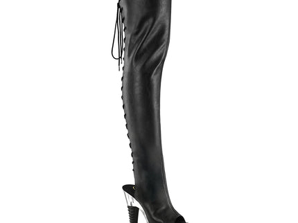 SPECTATOR-3030 - Blk Faux Leather/Clr-Blk Matte