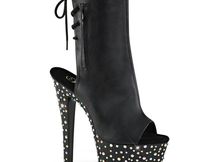 STARDANCE-1018-7 - Blk Faux Leather/Blk-Slv Multi RS