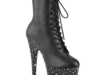 STARDANCE-1020 - Blk Faux Leather/Blk-Slv Multi RS