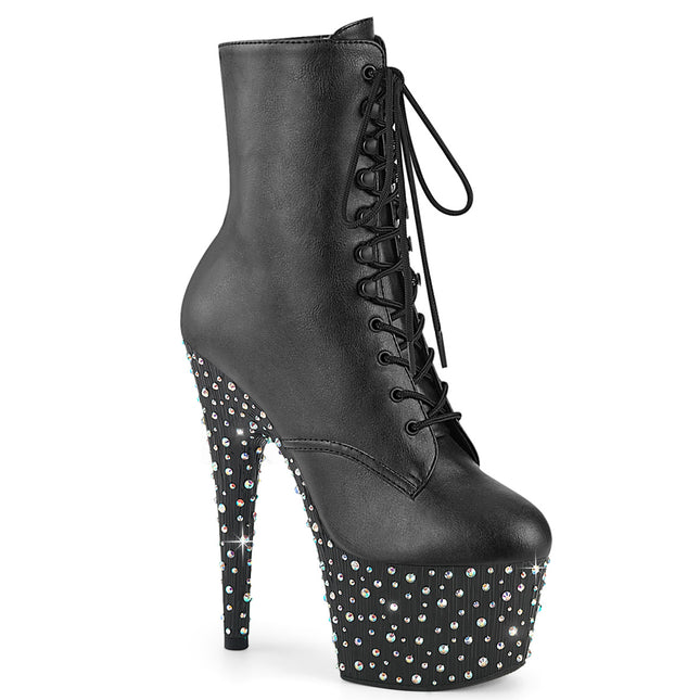 STARDANCE-1020 - Blk Faux Leather/Blk-Slv Multi RS