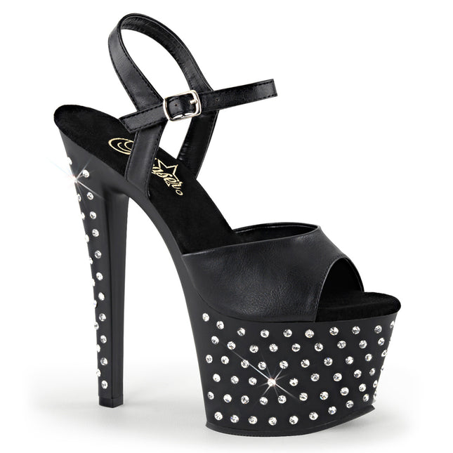 STARDUST-709 - Blk Faux Leather/Blk Matte